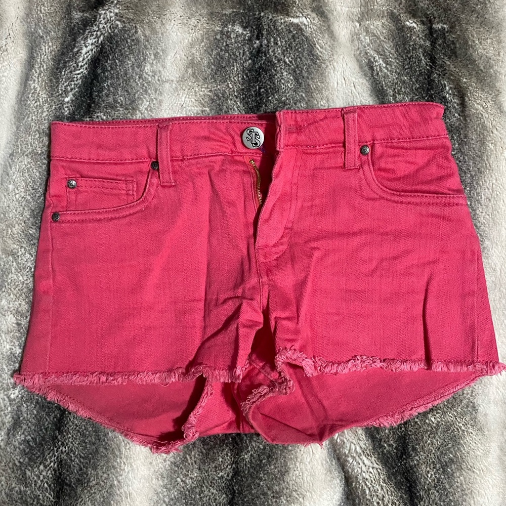 Sts Blue pink denim shorts